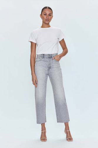 Cassie Enigma High Rise Straight Crop Jean