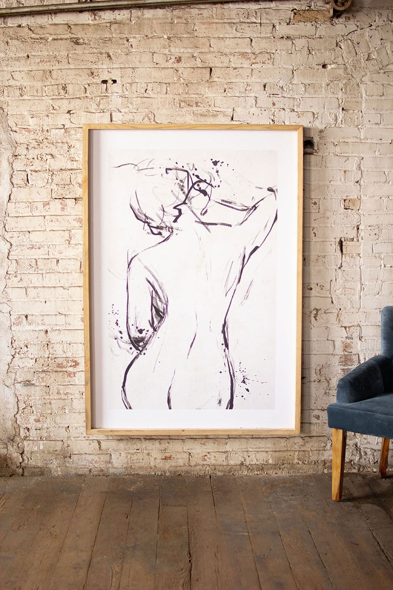 Framed Nude Print 43.5 x 62