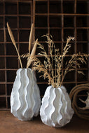Ceramic Ruffle Vase-Large