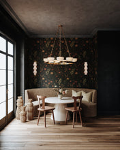 Caelum 9 Light Chandelier, Patina Brass