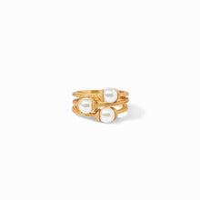 CALYPSO PEARL TRIO RING - 8