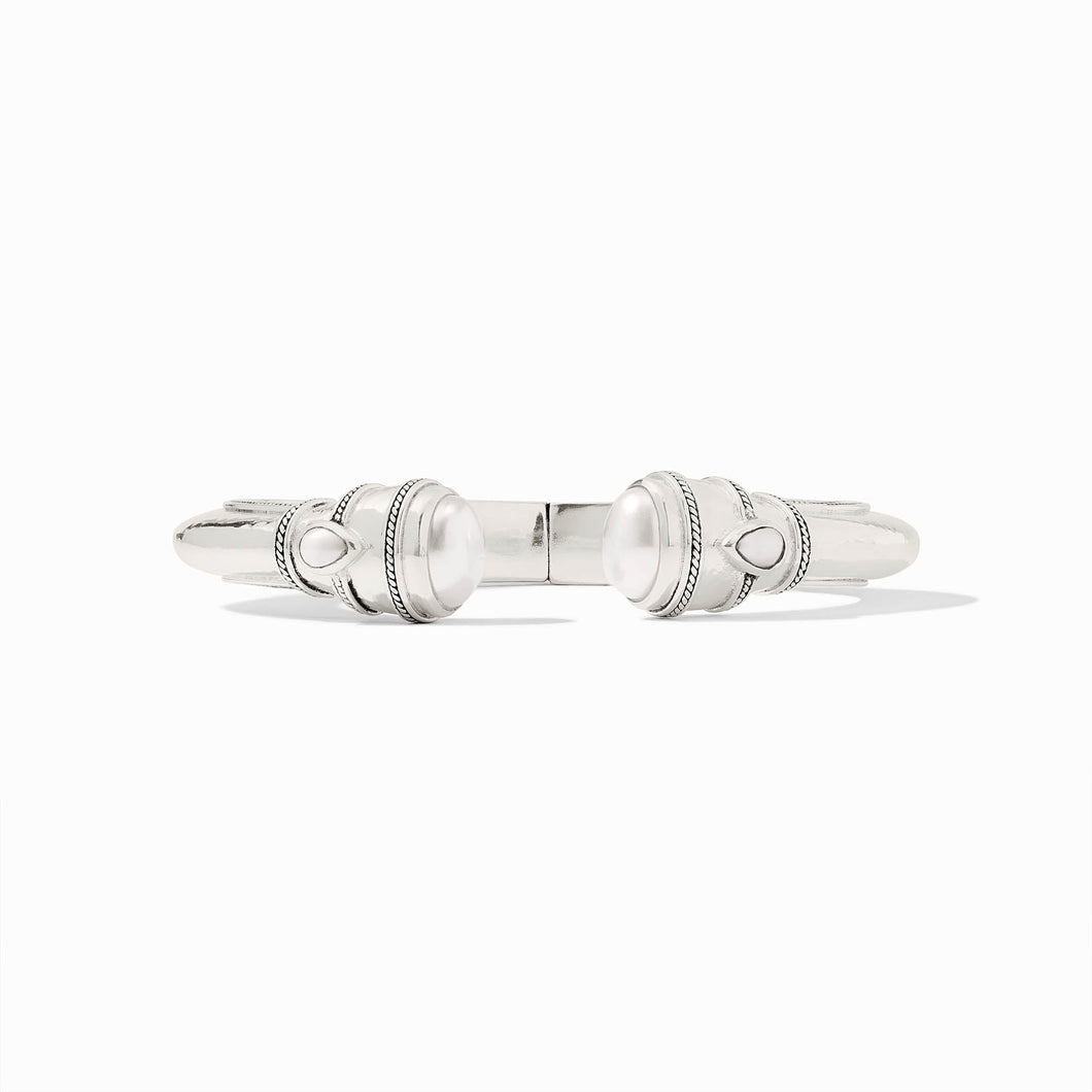 Cannes Silver Demi Cuff-Pearl