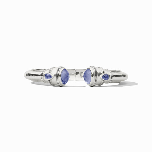 Cannes Silver Demi Cuff-Tanzanite Blue