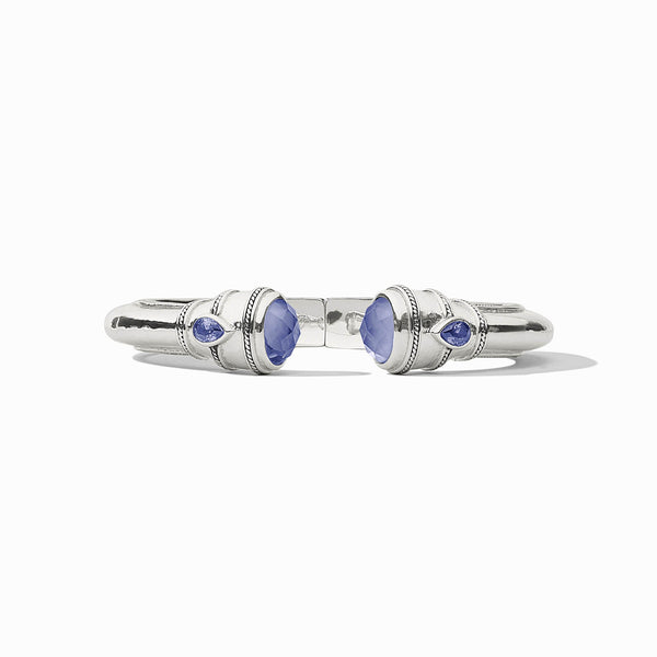 Cannes Silver Demi Cuff-Tanzanite Blue