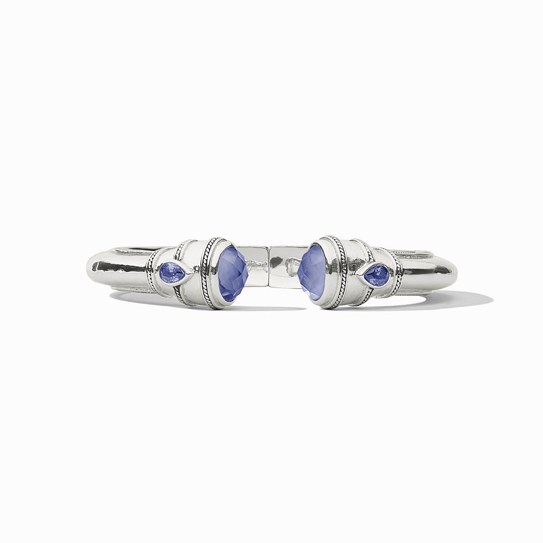 Cannes Silver Demi Cuff-Tanzanite Blue