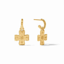 MALTA CANTERBURY HOOP AND CHARM EARRING