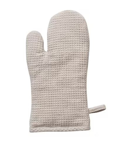 Woven Linen Cotton Waffle Hot Mitt