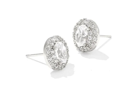 Bella Silver CZ Stud Earring