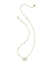 Haley Ivory Bow Pendant Necklace-Mother of Pearl