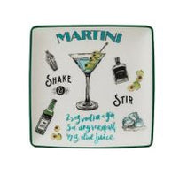 Martini Recipe Plate