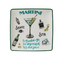 Martini Recipe Plate