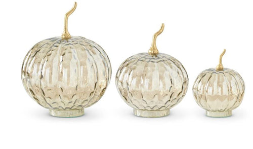 Wavy Glass Pumpkin-Medium