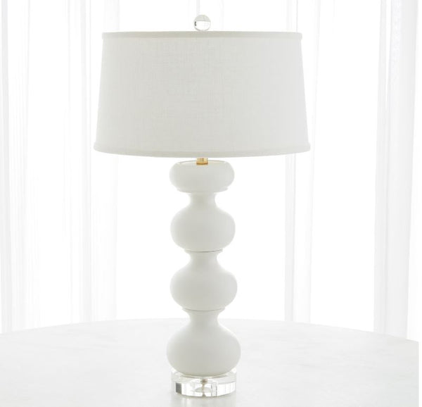 Stacked Bulb Table Lamp-Matte White