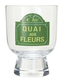 QUAI AUX FLEURS FOOTED DRINKING GLASS