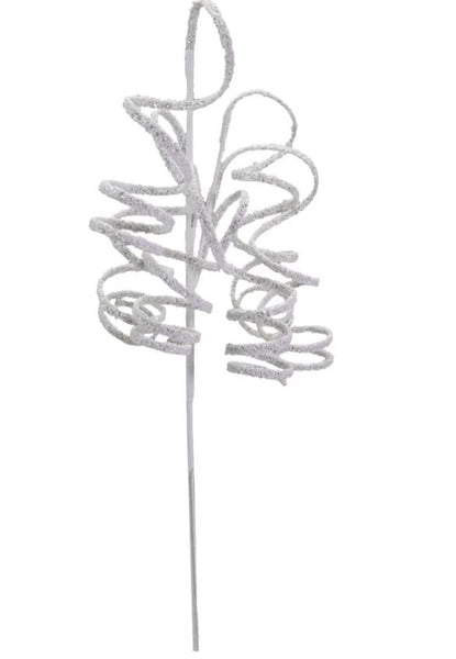 Plastic Swirl Glitter Stem