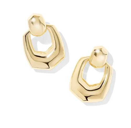 Kaitlin Gold Open Frame Earring