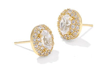Bella Gold CZ Stud Earring