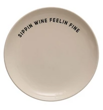 SIPPIN WINE FEELIN FINE PLATE