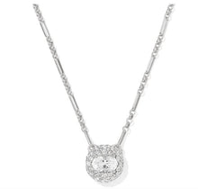 Bella Silver CZ Short Pendant Necklace