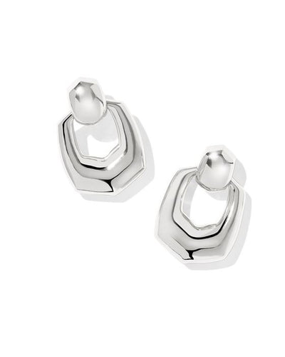 Kaitlin Silver Open Frame Earring