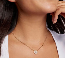 Bella Gold CZ Short Pendant Necklace