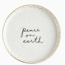 Peace on Earth Ceramic Appetizer Plate