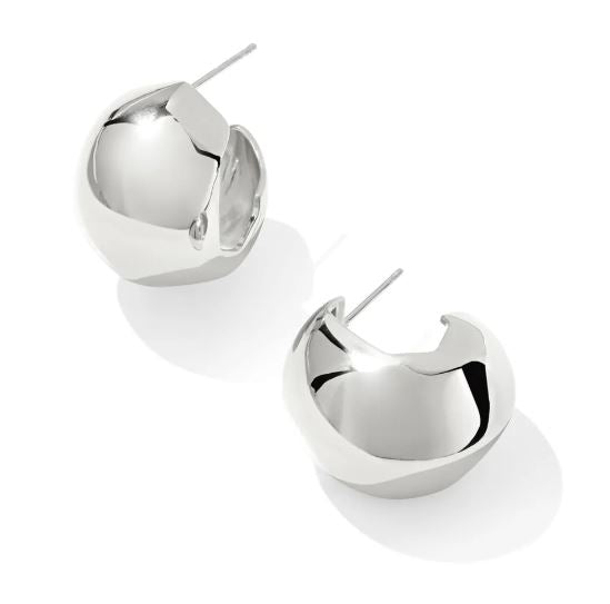 Kaitlin Silver Hoop Earring