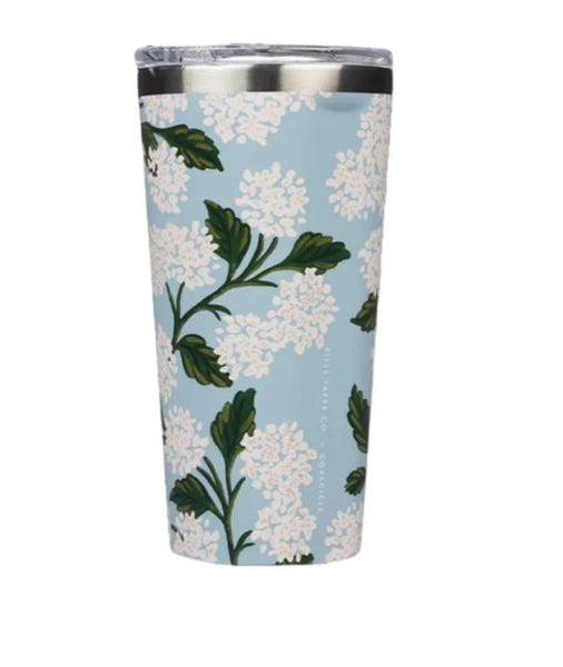 Tumbler 16oz- Gloss Blue Hydrangea