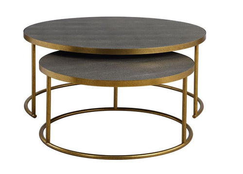 Aragon Nesting Coffee Tables, Gray