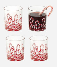 Peppermint Twist Double Old Fashion Glass Set of 4