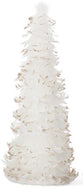White Feather Gold Glitter Tree-Large