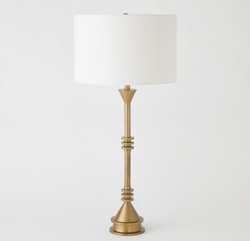 Gear Table Lamp-Antique Brass
