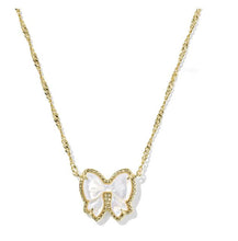 Haley Ivory Bow Pendant Necklace-Mother of Pearl