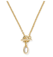 Mini Elisa Ivory Toggle Short Pendant Necklace