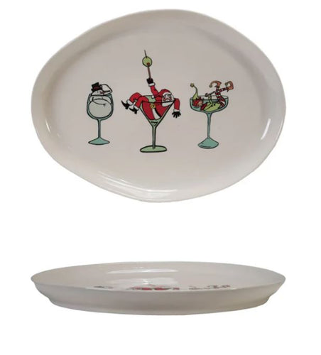 Holiday Icon Stoneware Platter