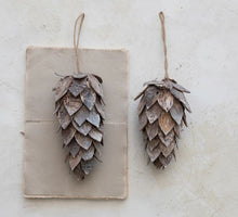 Birch Bark Pinecone Ornament