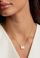 Haley Ivory Bow Pendant Necklace-Mother of Pearl