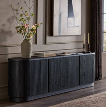 Delphi Media Console-Cerused Black Oak