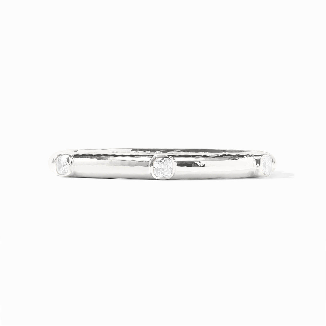 Catalina CZ Silver Hinge Bracelet