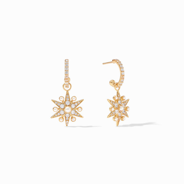 CELESTE HOOP CHARM EARRING