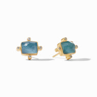 Clara Peacock Blue Stud