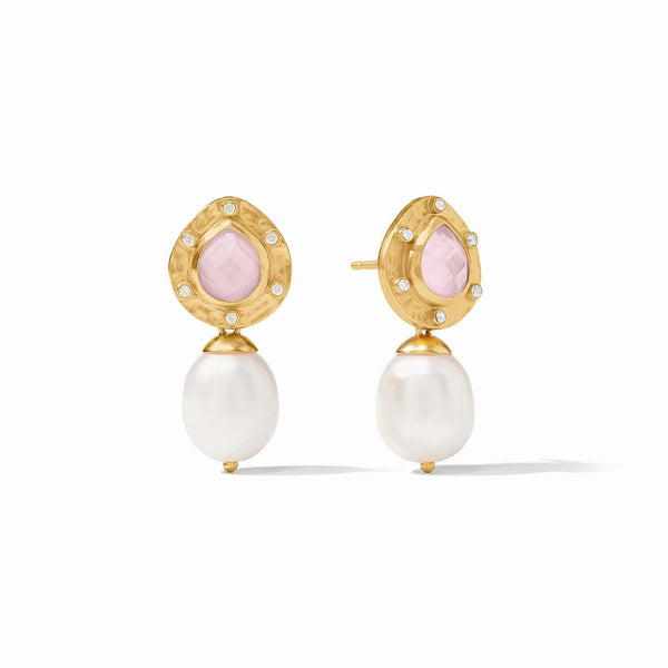 CLEMENTINE PEARL DROP EARRING-ROSE