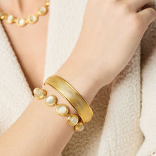 Cobblestone Gold Hinge Bangle
