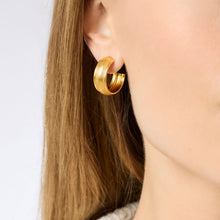 Cobblestone Gold Hoop-Small