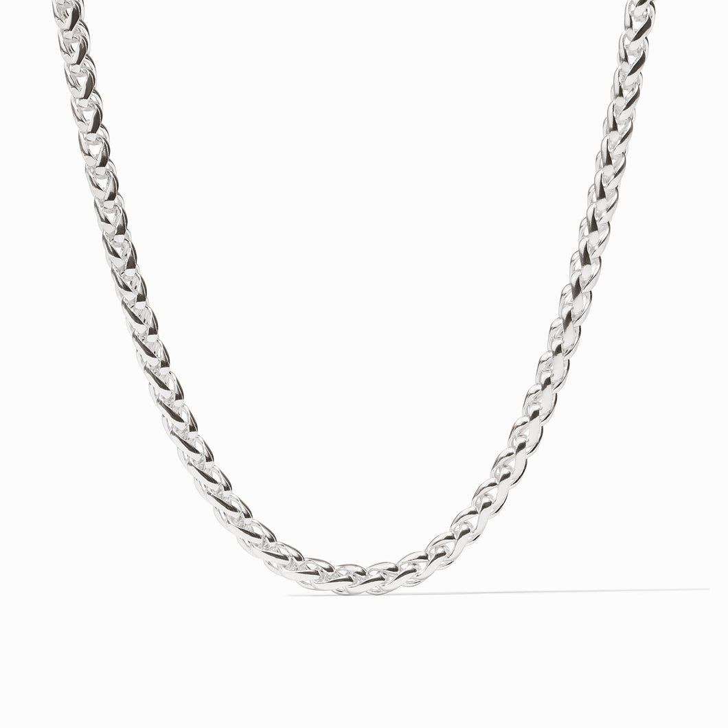 Cobblestone Silver Link Necklace