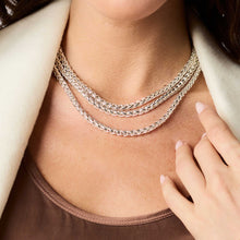 Cobblestone Silver Link Necklace