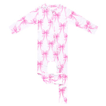 Bow My Gosh Bamboo Convertible Zip Up Footie Pajama 3-6M
