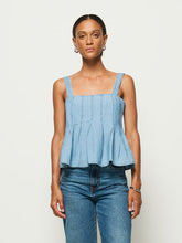 Dove Pleated Tank