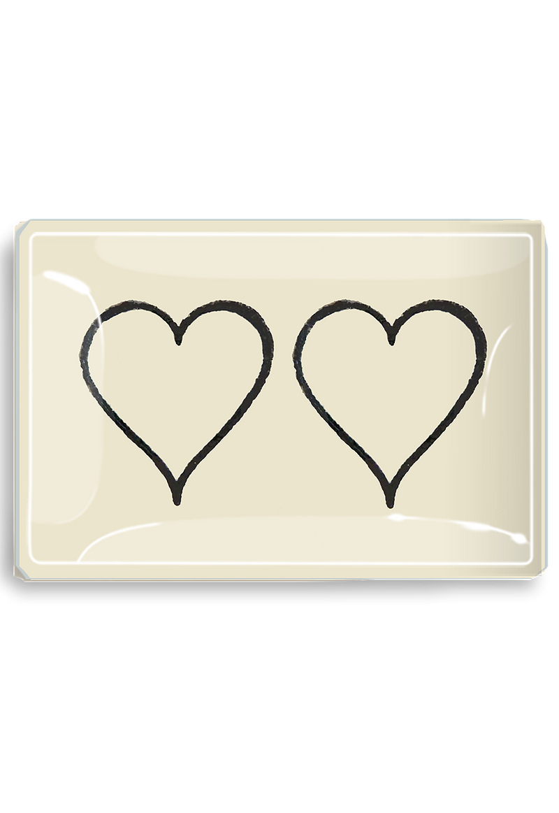 DOUBLE HEART SKETCH TRAY
