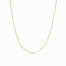 The Pink Pearl Delicate Gold Station Necklace
